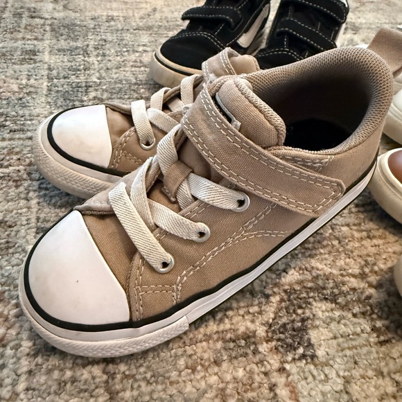 Stylish Toddler boy Shoes in Black, White, Tan, and Brown - Picture 2 of 9